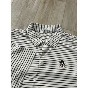 Peter Millar Wake Forest Deacons Summer Comfort Striped Polo Shirt Men's 2XL